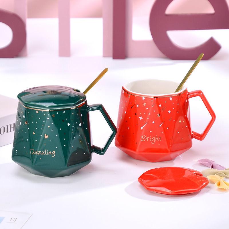 Nordischer Stil, kreativer Sternenhimmel-Becher, personalisierte Keramik-Wassertasse, Milchtasse, Kaffeetasse, Safttasse