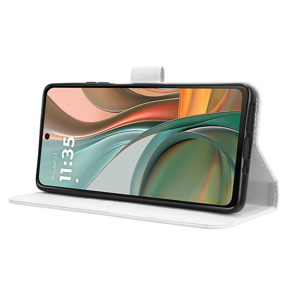 

For Motorola Moto G75 5G Case PU Leather Diamond Texture Wallet Phone Cover Purple