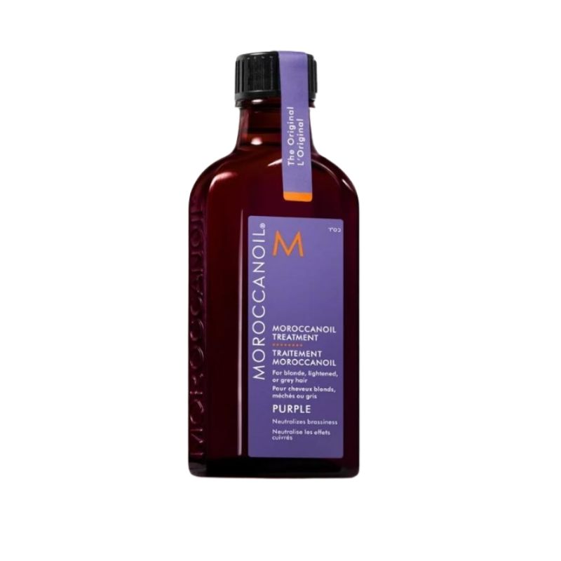 Moroccanoil Treatment Purple Toning Hair Oil for Blonde & Light Hair 50ml (With Pump) 1
