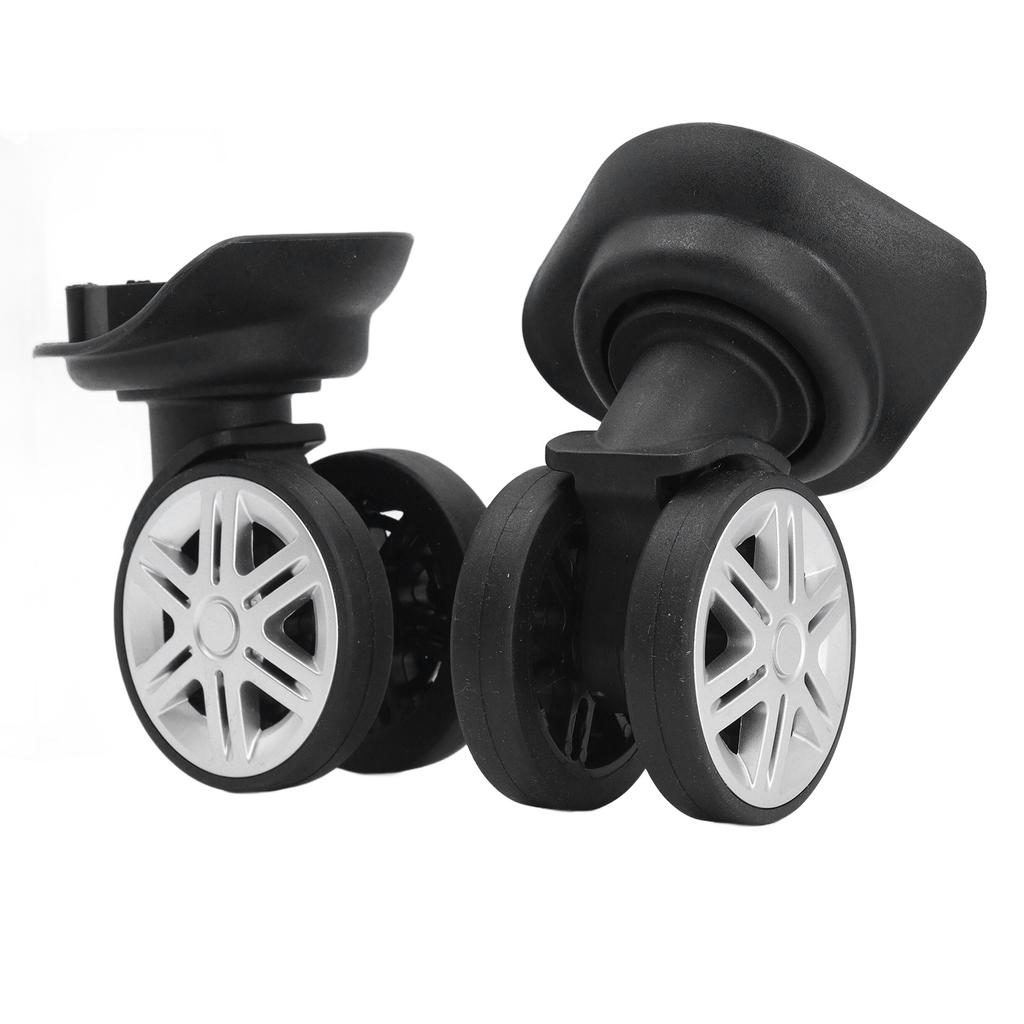 1pair Luggage Wheel Spare Part Black 360 Degree Trunk Wheels Universal Suitcase Castor for Trolley Luggage