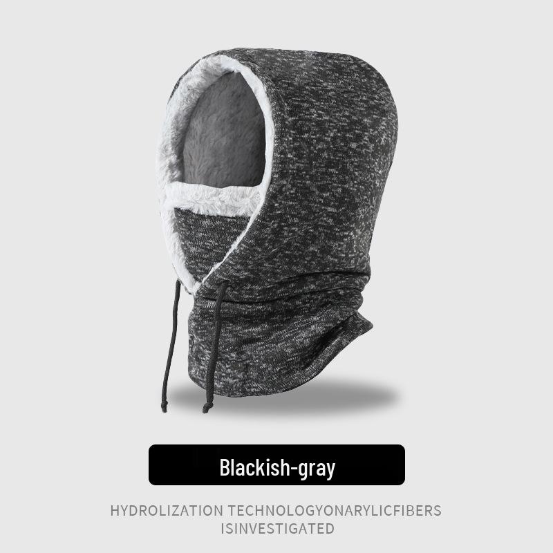 Women's Ionic Warm Cycling Hat and Scarf Pullover for Autumn and Winter Outdoor Skiing