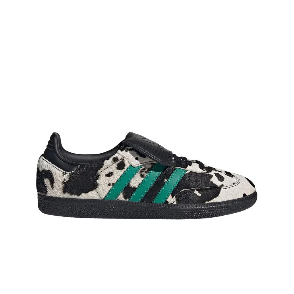 adidas Samba LT Pacco Stampa Mucca - Nero Bianco Sneakers da Donna Core-Black Blu Lucido Oro Metallizzato JS3930