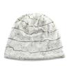 Women's Spring Autumn Thin All-match Face-showing Small Baotou Cold Vintage Loose Trendy Cool Ripped Common Jacquard Beanie