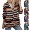 Ladies' Casual Christmas Printed Long Sleeved Pocket Hooded Sweatshirt Loose Dress Christmas Clothes