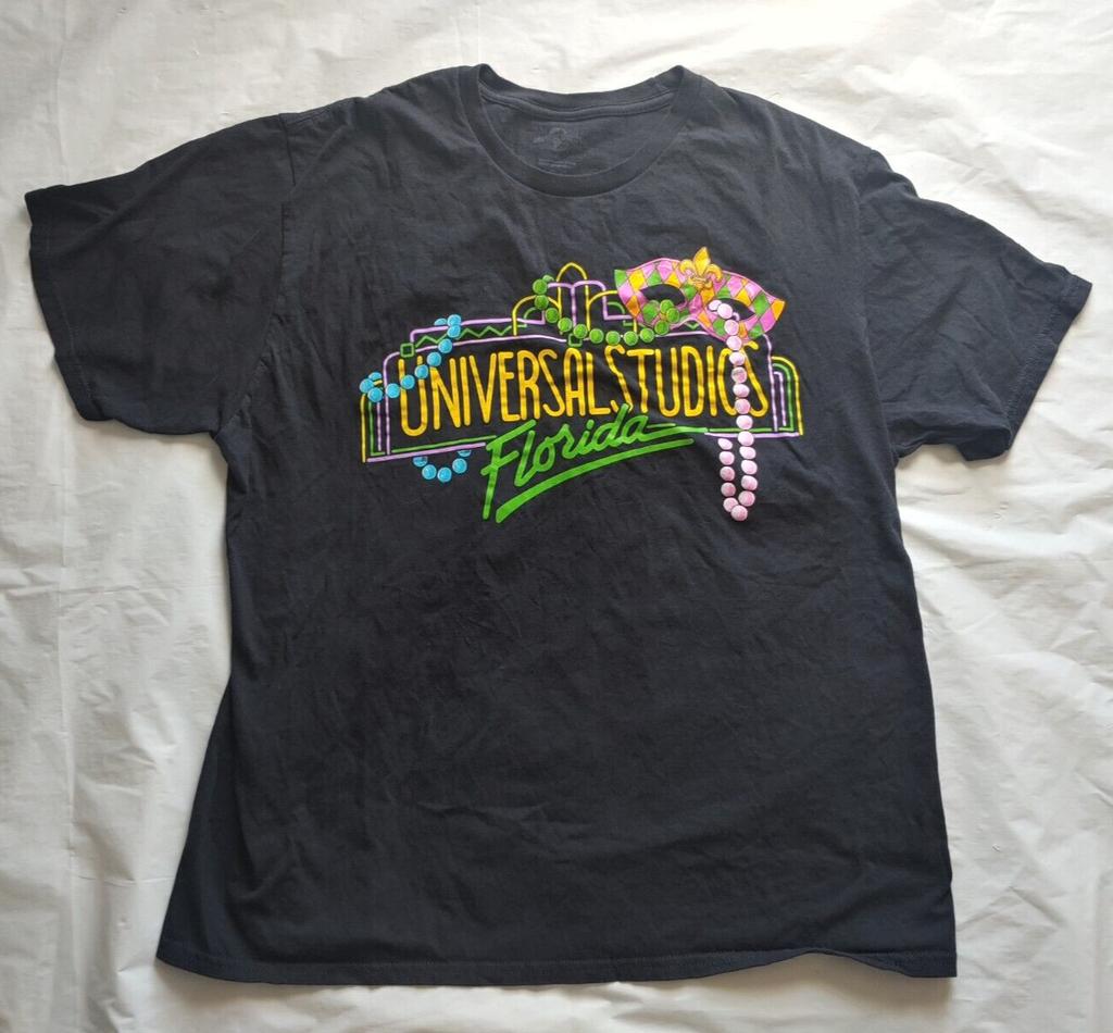 Universal Studios Florida Mardi Gras Graphic T-Shirt - Size XL - FREE SHIPPING!