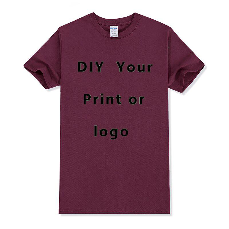 Custom T shirt Women Men Customised Printed 100 Cotton Short Sleeve Your Logo Photo Brand Text Tee Personalize Graphic Clothing