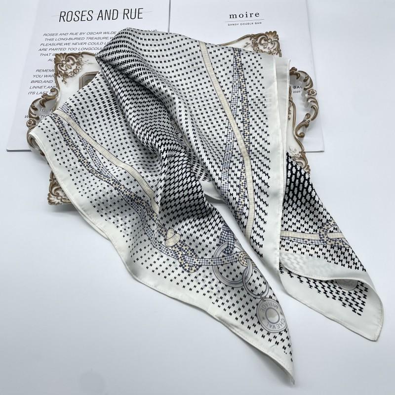 Xinhe autumn and winter new multi-color optional 71 imitation silk small square scarf, professional small silk scarf scarf ins silk scarf