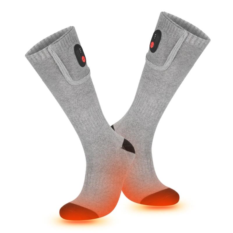 Heated Socks for Men & Women, Rechargeable Electric Heated Socks Winter Foot Warmers Suitable for Skiing Cycling Hunting