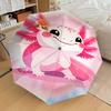 1pc Axolotl Feather Pattern Umbrella Design Automatic Opening and Closing Umbrella, High-quality Travel Umbrella,  C1128182