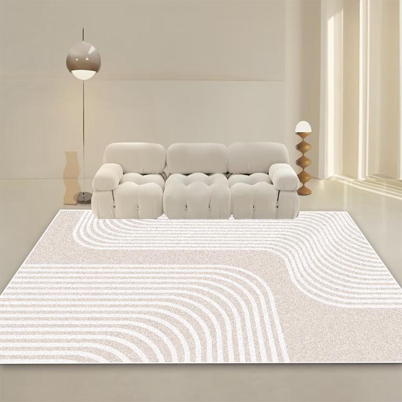 Modern Cream Style Carpet Living Room Minimalism Decoration Sofa Large Area Rugs Bedroom Bedside Tables Washable Non-slip Mats