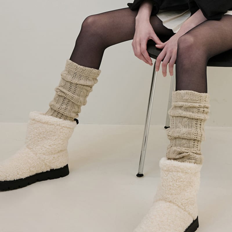 Rosefrantz Leg Warmer [Beige]