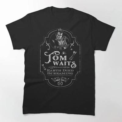 Tom Waits Vintage T-skjorte Kortermet Herre S5XL T-skjorte Unisex T-skjorte