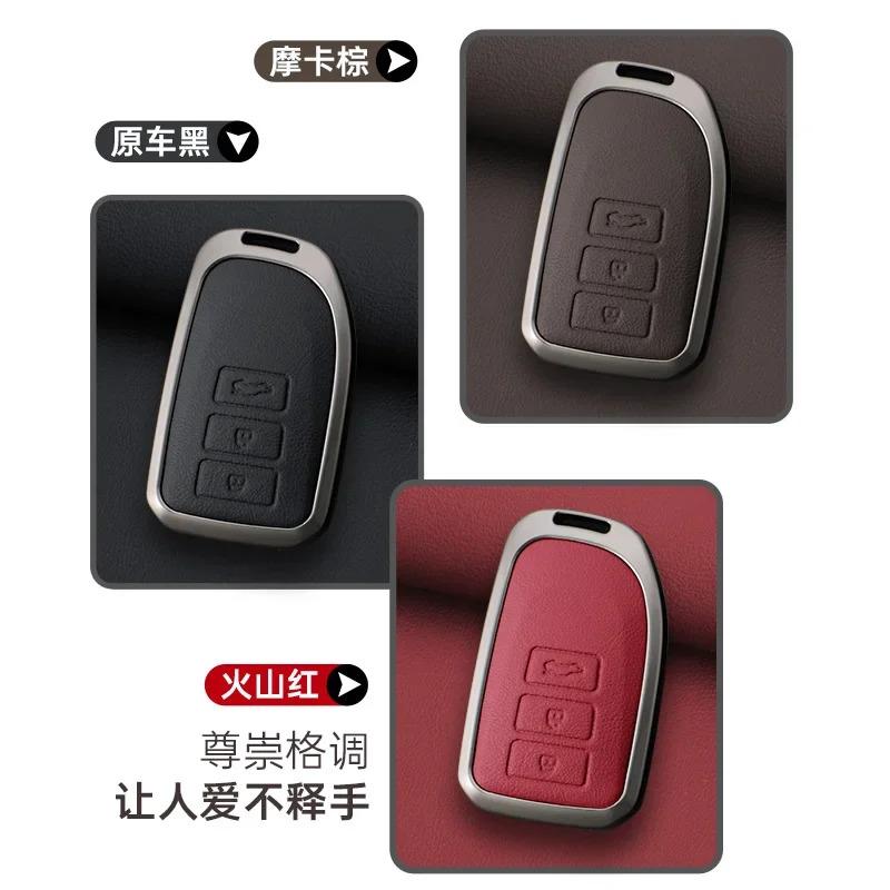 Car Key Case for Toyota Key Cover For CHR RAV4 Auris  Avensis Prius Aygo Camry Corolla Land Cruiser 200 Prado Crown Car Key Fob
