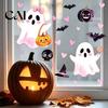 Removable Holiday Decor 2 Sheets Halloween Cartoon Ghost Window Cling, Spooky Decorative Decal Glass Sticker, Waterproof Static for Party Sticker