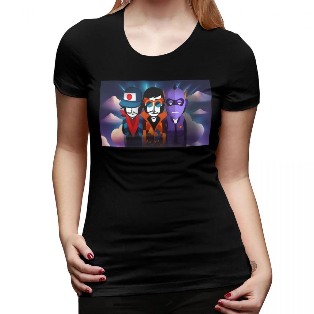 Incredibox Music Video Game TShirt for Women Crew Neck Streetwear T Shirts Womens Short Sleeve Summer Clothes Tops