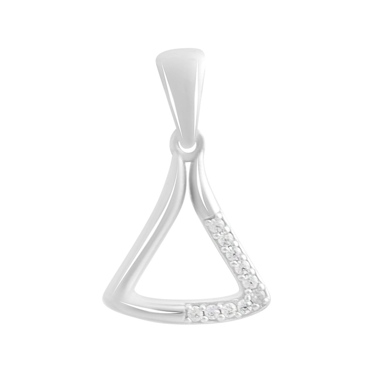 

Silver pendant with cubic zirconia 0.1ct (2197843) білий