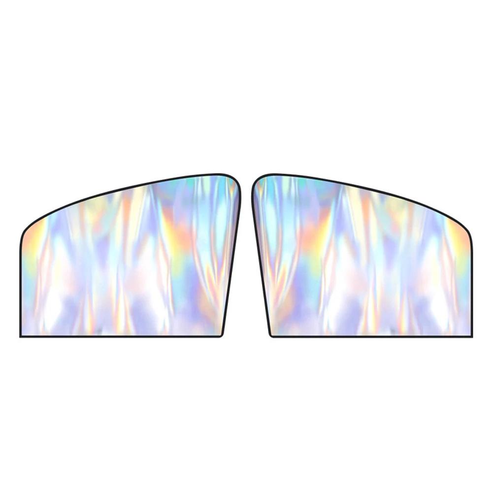 2Pcs Summer Car Side Window Curtain Summer Cooling Car Sunshades UV Protector for Front/Back Window Car Styling Car Accessories