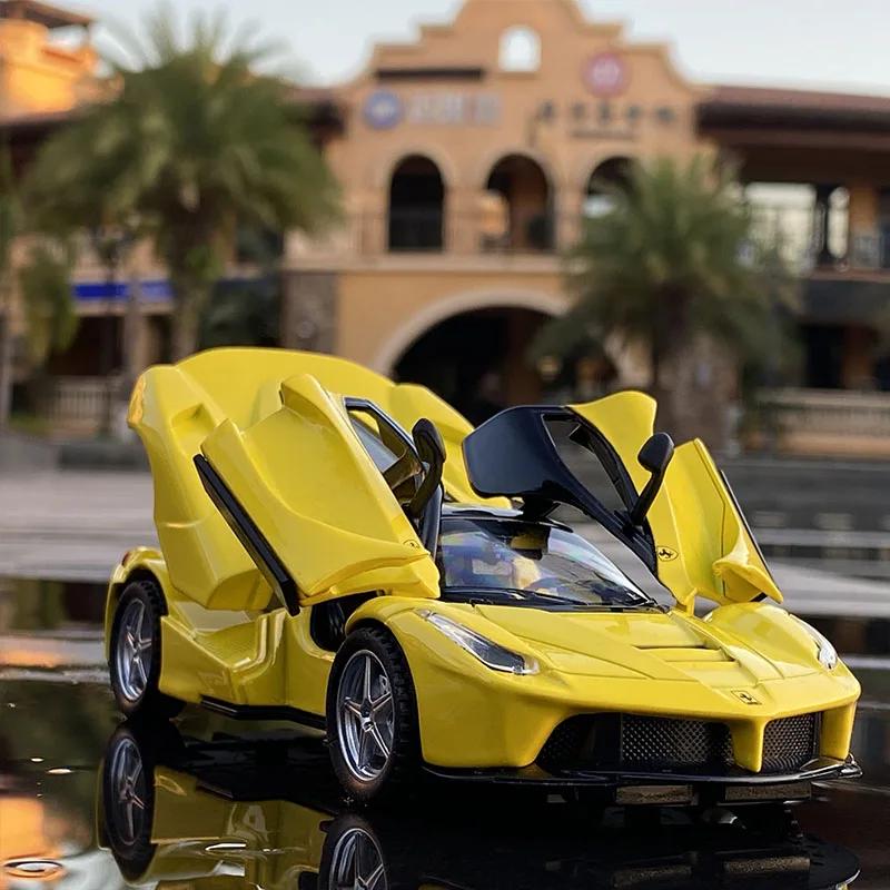 

1:32 Toy Car Ferrari Laferrari Toy Alloy Car Diecasts & Toy Vehicles Car Model Miniature Scale Model Car Toys For Children жёлтый