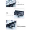 Motorcycle Auxiliary Lights Motorcycle LED Driving Lights 2000-Lumen 6 LED Powerful Lamp for Motorbike Street Night Touring