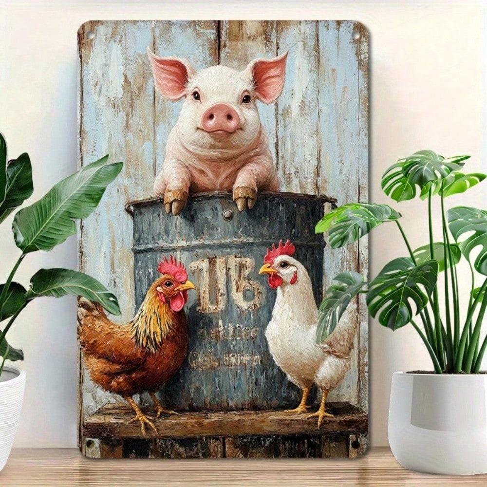 Flat 2D Metal Sign Wall Decor