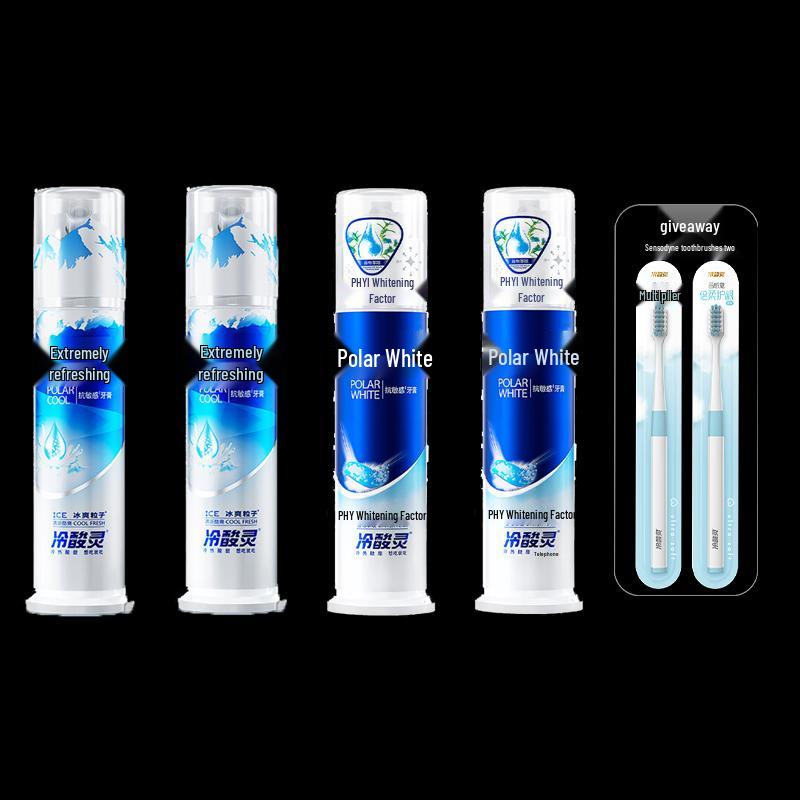 Lengsuanling Arctic Fresh & White Pump Toothpaste Set