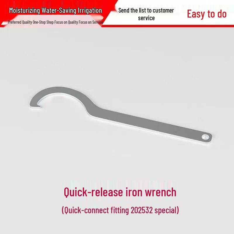 Klucz PE Quick-Connect: Żelazo, Plastikowe Złączki Rurowe - Trójnik, Kolanko, Zawór Kulowy, Szybkozłączka do Rur Wodnych