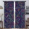Set Of 2 Elegant Painted Design Room Curtains Camera Window Curtain Home Interior Shades Tulle Bedroom Living For Sleeping Area Made Polyester