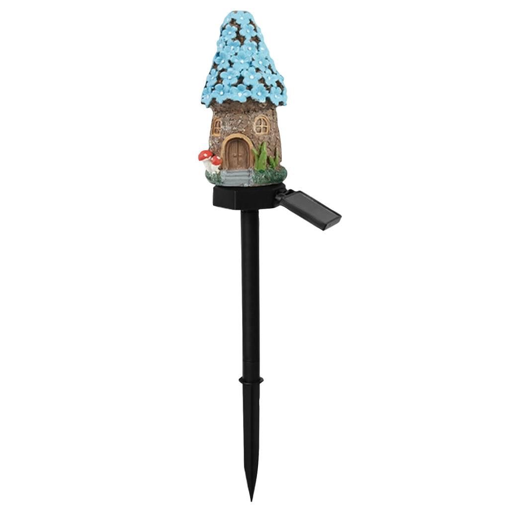 Resin Garden Light Outdoor Decorative Landscape Lawn House Stake Lighting for Yard Patio Walkway