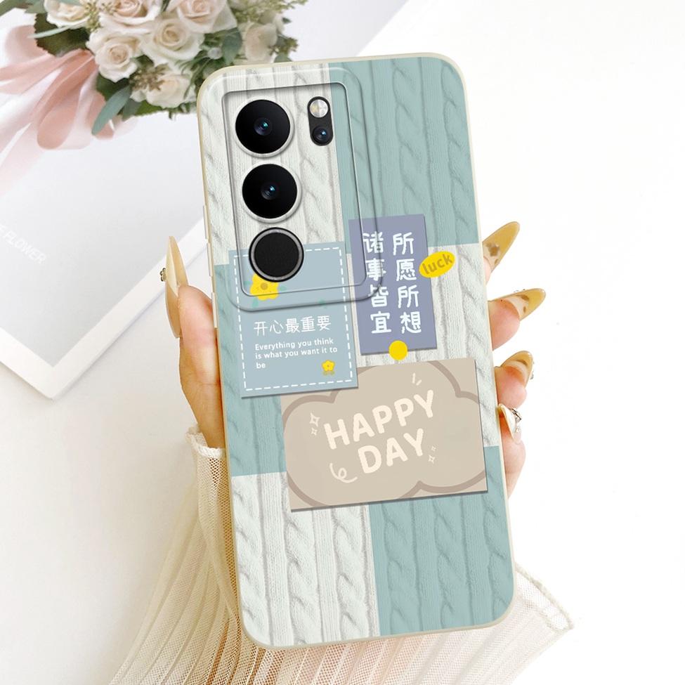 Phone Case For Vivo V29 V2250 V29Pro V2251 Casing For Vivo V29 Pro Cover Silicone Fashion Cartoon Cute Funny Painted