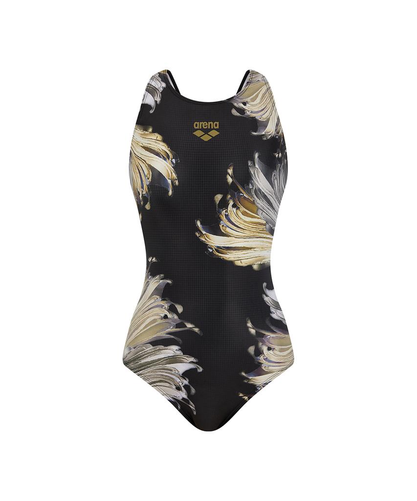 Alena Sunwave Women'S One-Piece Dress With U-Back A6Sl1Lo10Blk