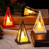 9Cm Mini Led European Triangle Light Simulation Cande Light Dollhouse Miniature Night Lamp Home Model Decor Toy