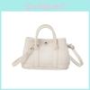 Women Solid Color Pu Shoulder Bag With Zipper Closure For Street Style