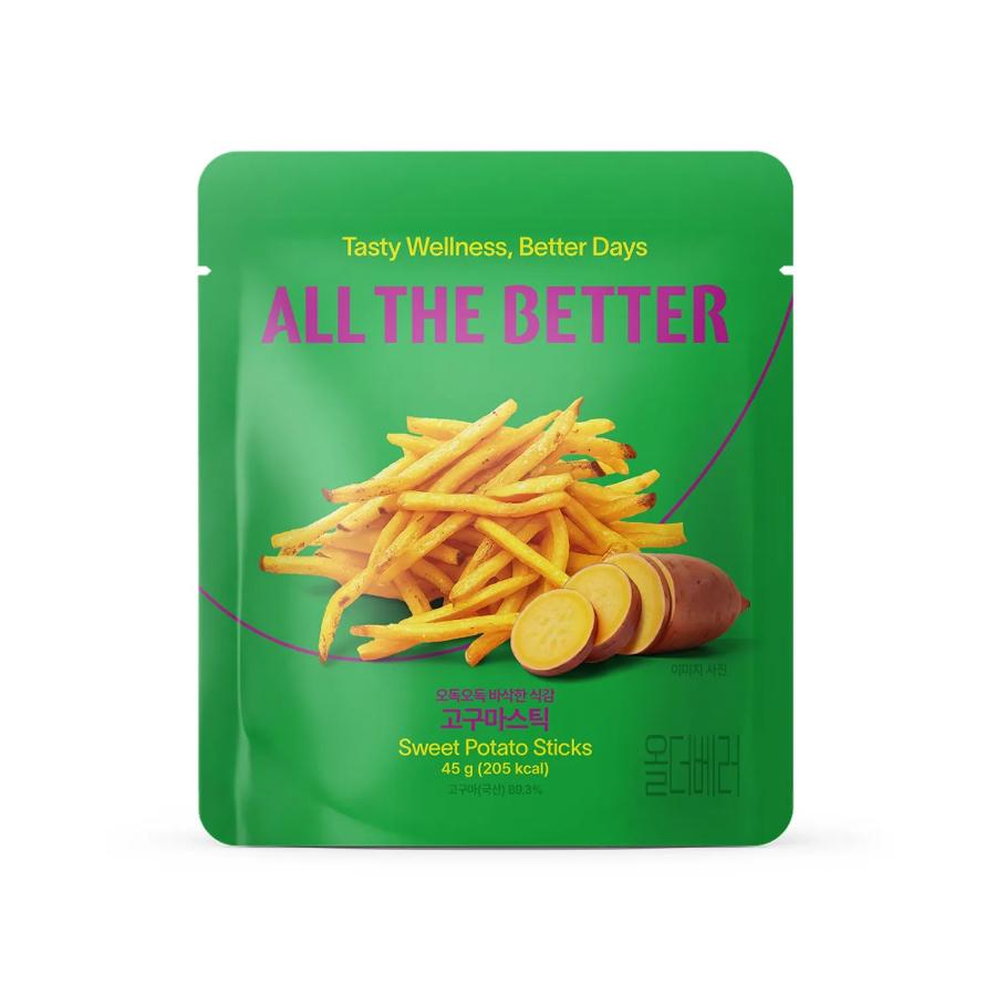 ALL THE BETTER Sweet Potato Sticks 45g*4bag Potato Sticks 45g*4bag