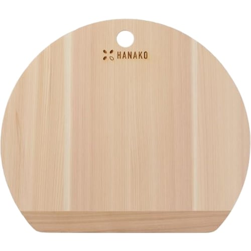 Advance Door HANAKO Shimanto Hinoki D-Shaped 9mm Cutting Board