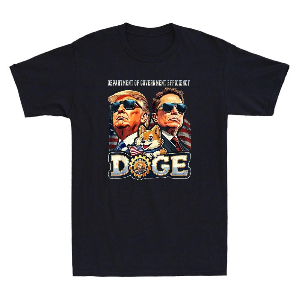 D.O.G.E DOGE Department Of Government Efficiency Funny Graphic Men s T-Shirt XXL