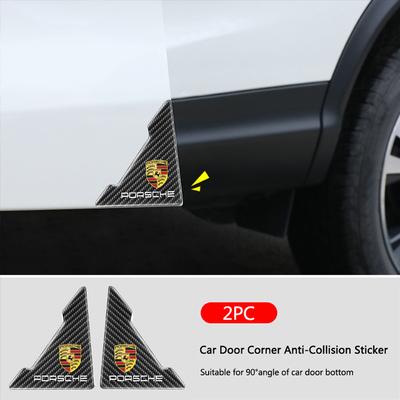 2PCS Couvercle de Protection Anti-Rayures et Impact pour Portière de Voiture en Fibre de Carbone Pour Porsche Cayenne Panamera Macan 911 Taycan Boxster Cayman 918 Pajun