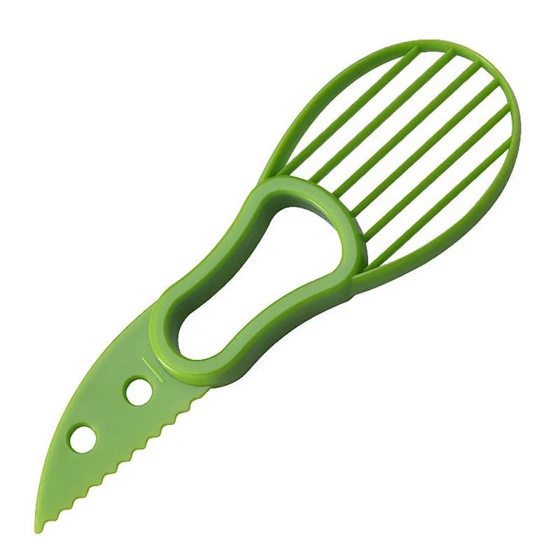Avocado Peeler 3 In 1 Avocado Slicer Tool Multifunctional Avocado Cutter Corer Fruit Slicer Peeler Plastic Knife Kitchen Tools