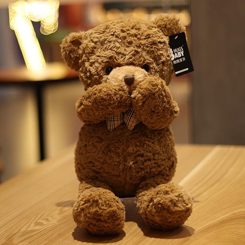 Hug Baby Cute Teddy Bear Doll Sleeping On The Bed Pillow Doll To Give Girls Birthday Gifts