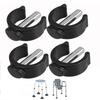 4 Stück Vielseitige C-Form Stockhalter-Clips Für Senioren Mobilitätshilfen Krücken Zubehör Rollator Ersatzteile Rutschfestes Gehen