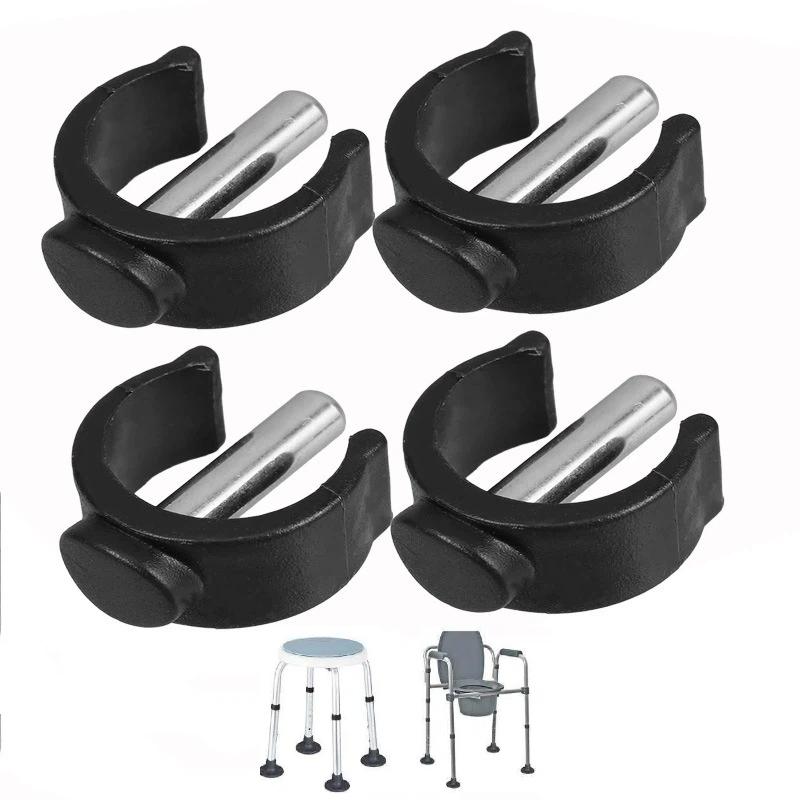 4 Stück Vielseitige C-Form Stockhalter-Clips Für Senioren Mobilitätshilfen Krücken Zubehör Rollator Ersatzteile Rutschfestes Gehen