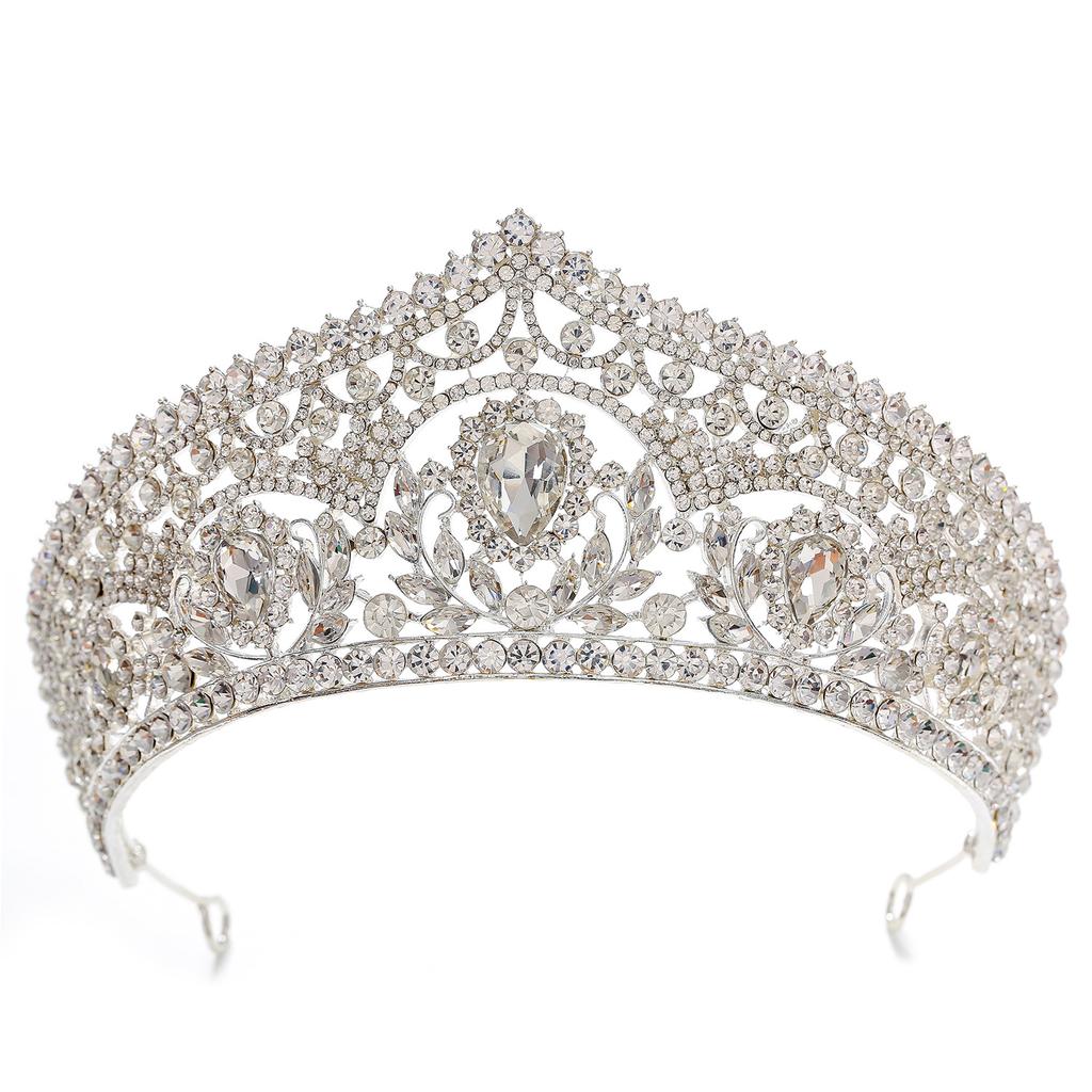 Direct pentru Coroana Tiara, Ornament de păr de mireasă, Spectacol baroc de înaltă clasă, Miss World Beauty