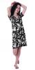 Moomaya Printed V-Neck Nightgown Sleepwear For Women  s  Nightwear  Soft
