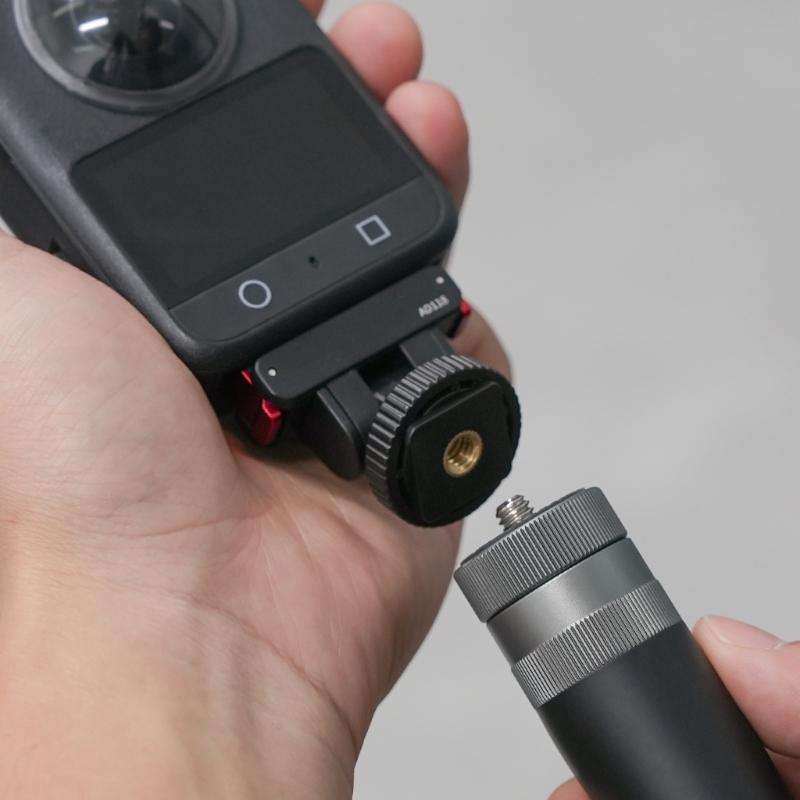 Quick Detach Magnetic Mount for Action 6/5Pro/4/3 Cameras Cold Shoe 1/4 Tripod Screw Hole Full 180Degree Tilt Adjustment