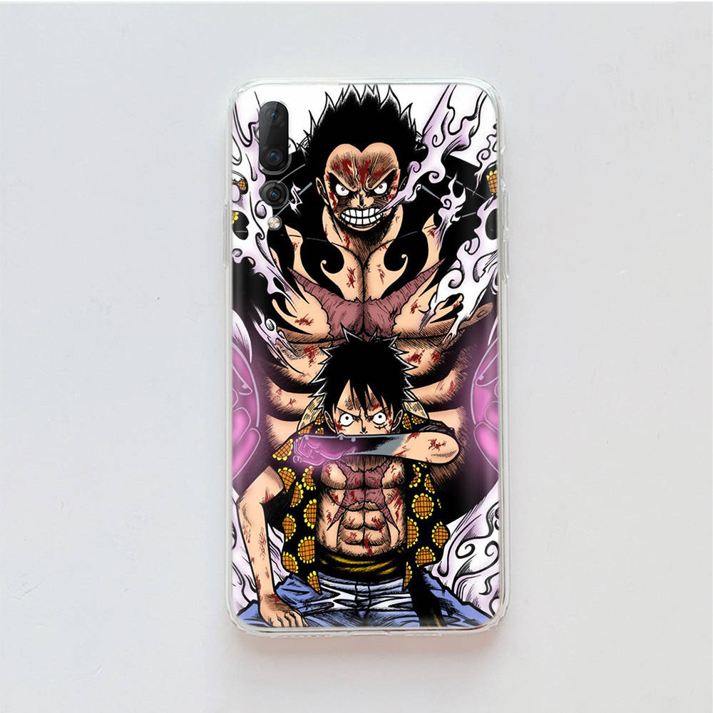 Transparent Case for Samsung A04 A14 A23 M33 M53 Realme 10 9 C35 C55 VIVO X80 Infinix Hot 30 Note 11 Tecno Spark 8P Pro W-75 One Piece Luffy