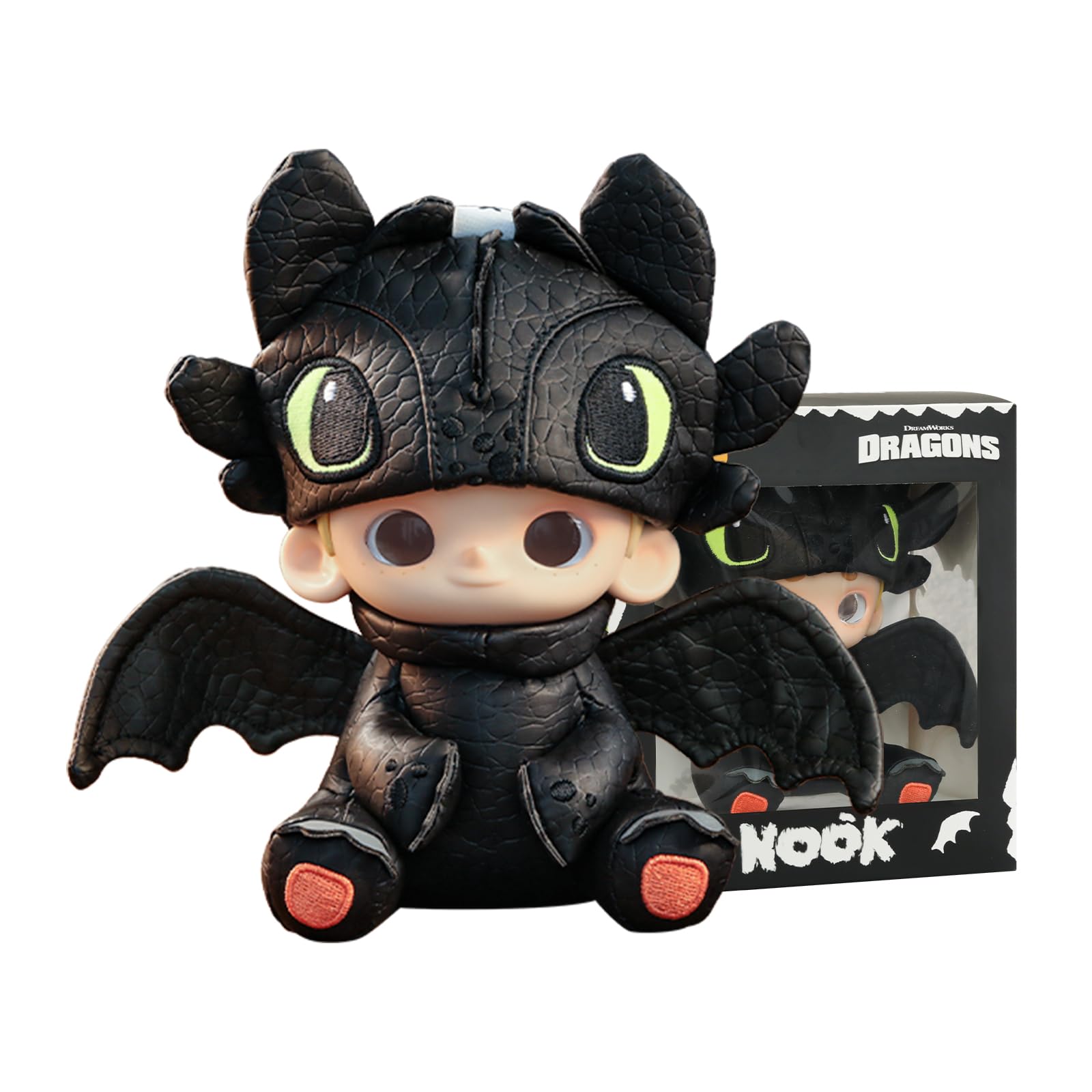 

52TOYS NOOK Ограниченная серия NOOK x Беззубик Официальная коллаборация Плюшевый брелок-талисман с подвижным следящим взглядом и успокаивающим, идеально подходит для белого и