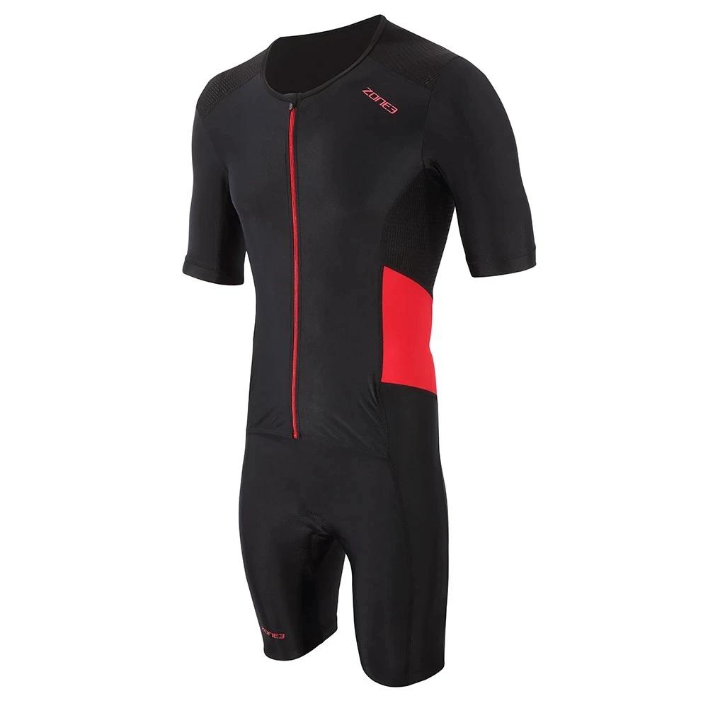Zone Men Cycling Short Sleeve Swiming Suit Triathlon Bike Racing Tri Suit Maillot Ciclismo Swimming Running Clothing Skinsuit