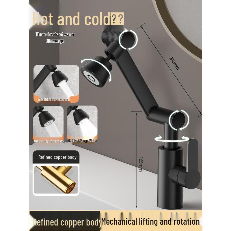 HANDUNYOU Mechanical Arm Universal Faucet