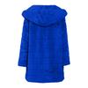 Women's Fashion Long Sleeve Plush Waistcoat Faux-Fur Hoodie Top Coat Outwear