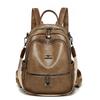 PU Backpack Women's Outdoor Travel Backpack Multi-function Shoulder Bag
