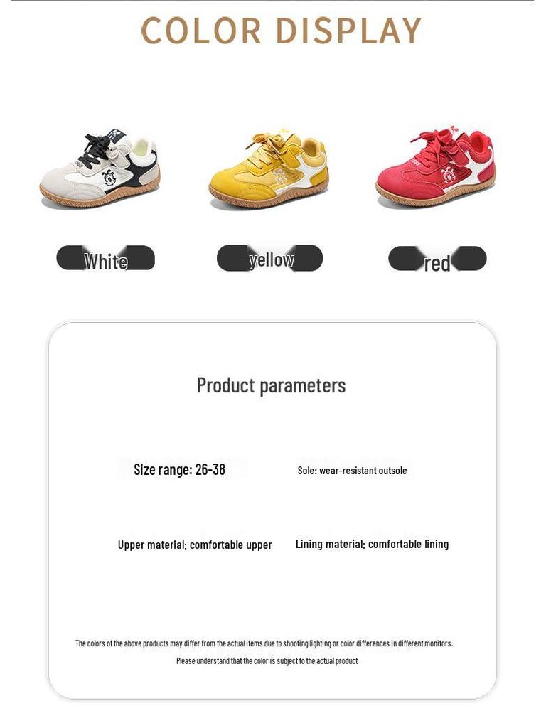 Bobdog Girls' Retro Waterproof Leather Low-Top Shoes - Spring & Autumn Collection